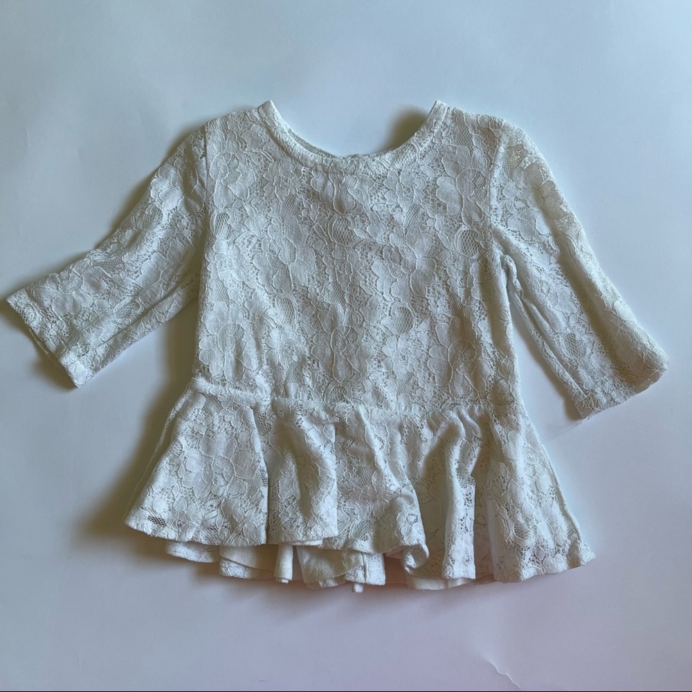 Old Navy Girls's Lace Peplum Top Size 4t